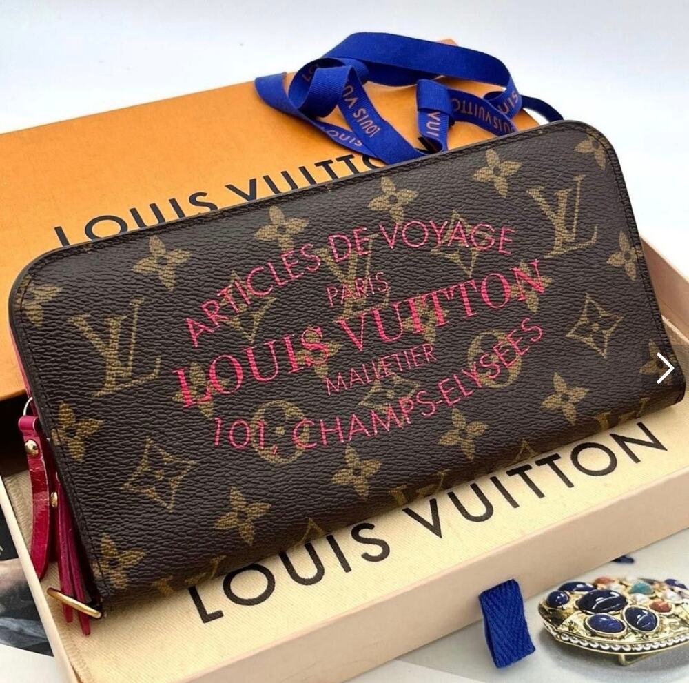 Louis Vuitton Monogram Insolit Wallet Articles De Voyage Floral Pink M60451
